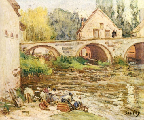 Прачки в Море. 1888г. 36x43cm