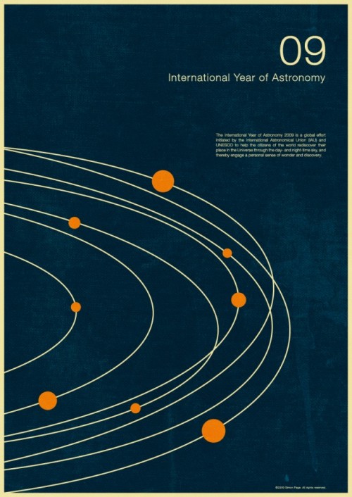 9 | Плакаты Simon Page к Международному Дню Астрономии 2009 | ARTeveryday.org