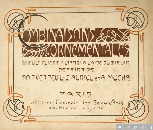 2 | Combinaisons ornementales - Альбом орнаментов в стиле Арт Нуво | ARTeveryday.org