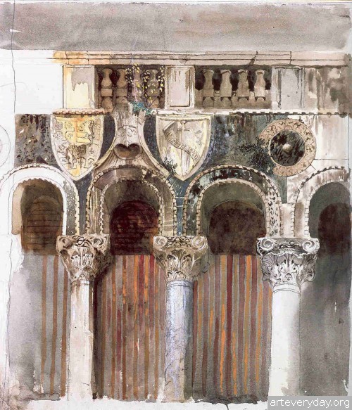 12 | John Ruskin - Джон Рескин. Архитектура в акварели | ARTeveryday.org