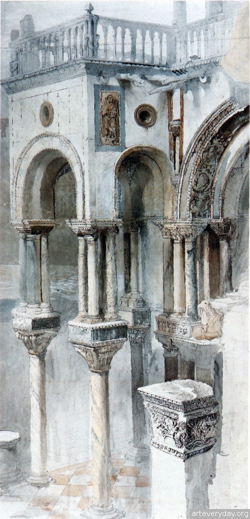 13 | John Ruskin - Джон Рескин. Архитектура в акварели | ARTeveryday.org