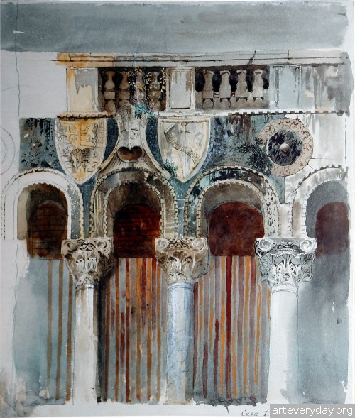 2 | John Ruskin - Джон Рескин. Архитектура в акварели | ARTeveryday.org
