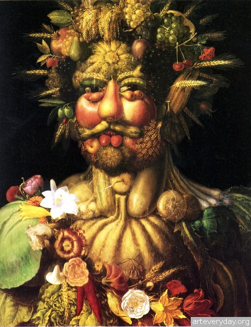 3 | Arcimboldo Giuseppe - Арчимбольдо Джузеппе. Фантастические портреты | ARTeveryday.org