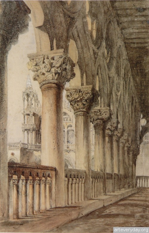 5 | John Ruskin - Джон Рескин. Архитектура в акварели | ARTeveryday.org