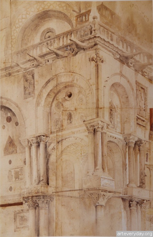 7 | John Ruskin - Джон Рескин. Архитектура в акварели | ARTeveryday.org