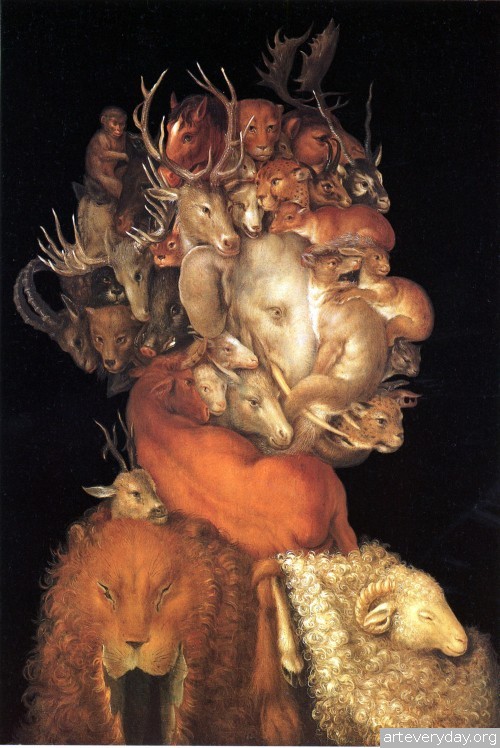 7 | Arcimboldo Giuseppe - Арчимбольдо Джузеппе. Фантастические портреты | ARTeveryday.org