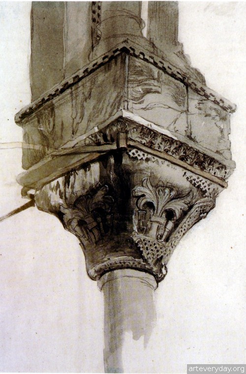 9 | John Ruskin - Джон Рескин. Архитектура в акварели | ARTeveryday.org