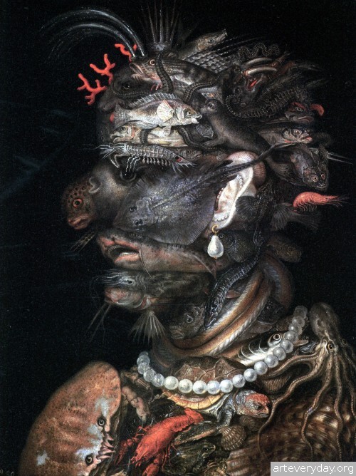 9 | Arcimboldo Giuseppe - Арчимбольдо Джузеппе. Фантастические портреты | ARTeveryday.org