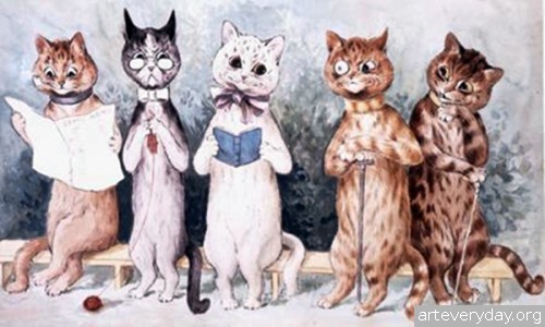 Louis William Wain - Луис Уильям Уэйн. Кошки и шизофрения | ARTeveryday.org