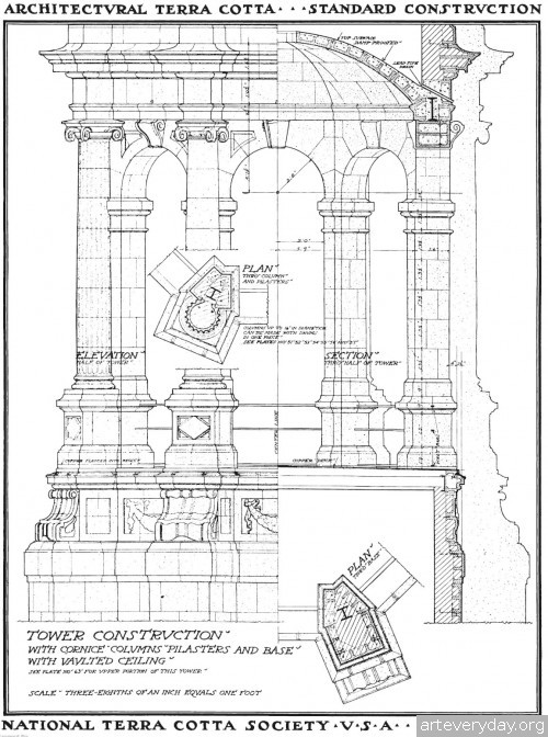 5 | Архитектурная терракота. Чертежи фасадов и деталей | ARTeveryday.org